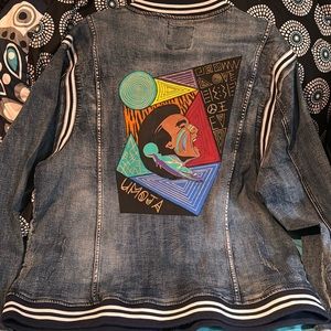 Antonio Designs Custom Umoja Native Washed Denim Jacket